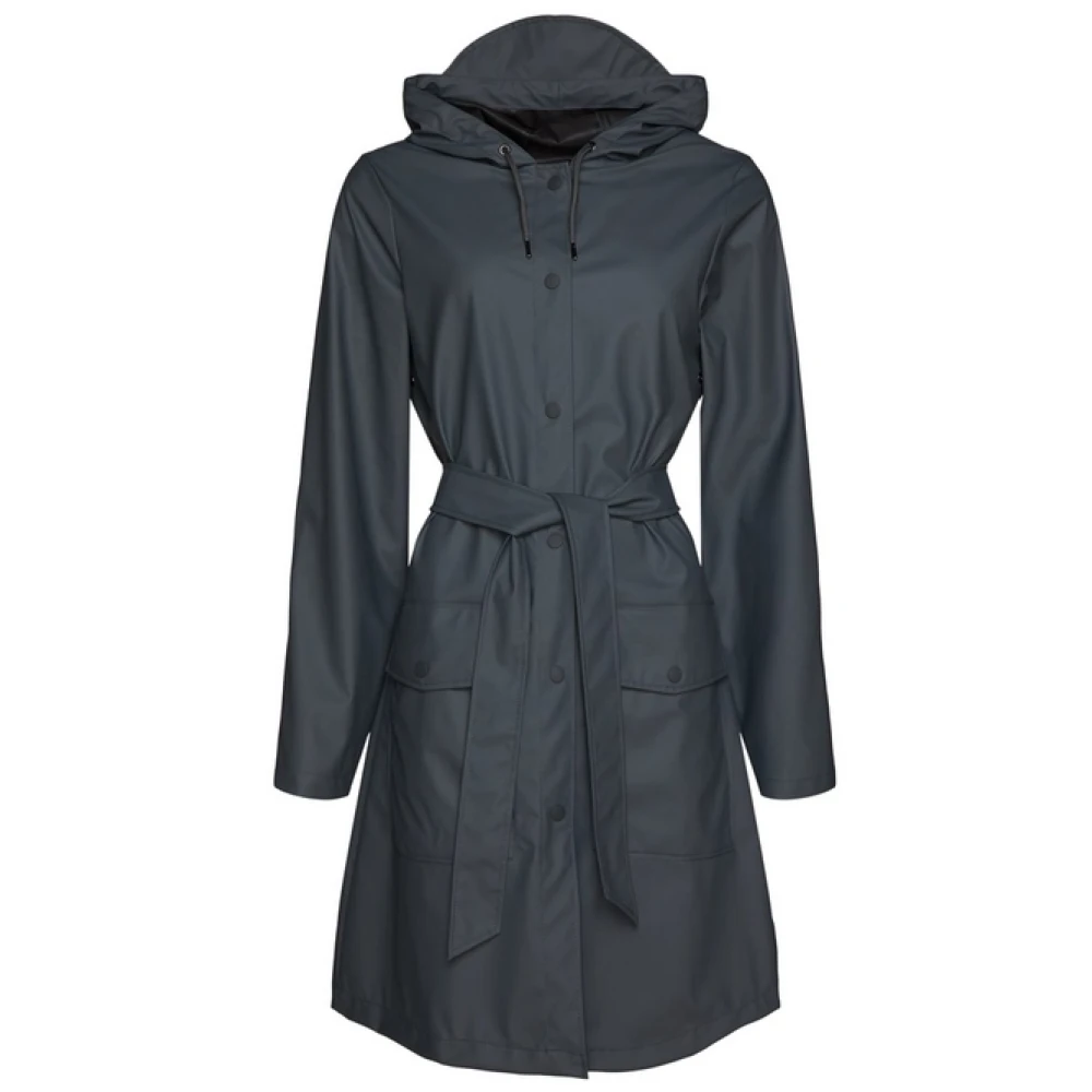 Rains Donna Blu Giacche, M, New,
