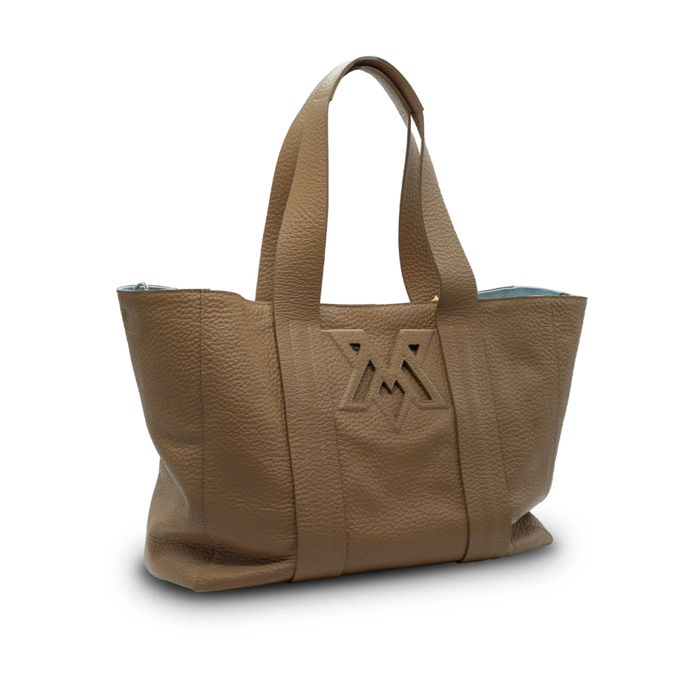 Vic Matié Janis Reverse Double Biskuit-Maxi-Shopper Brown Dames