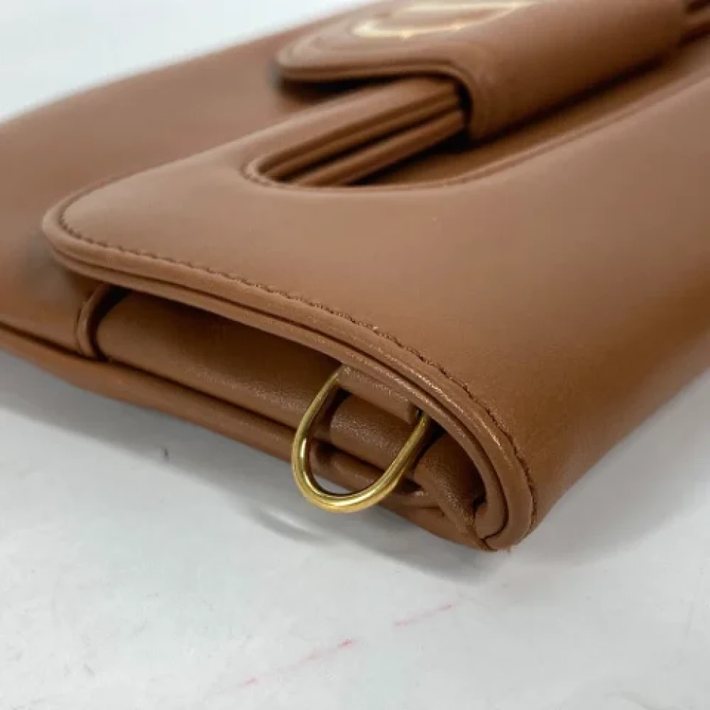 Dior Vintage Pre-owned Leather dior-bags Brown Dames