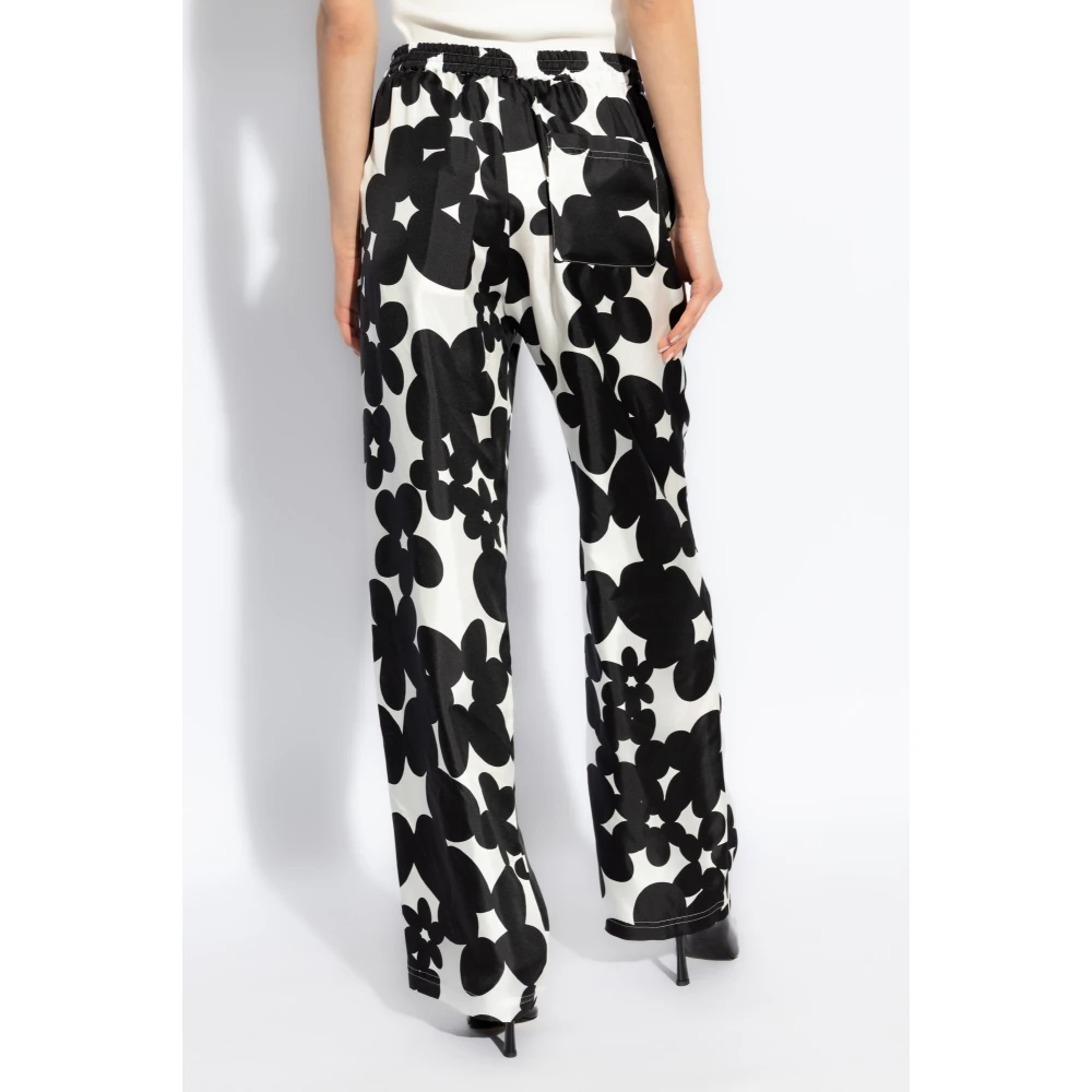 Marni Zijden broek White Dames