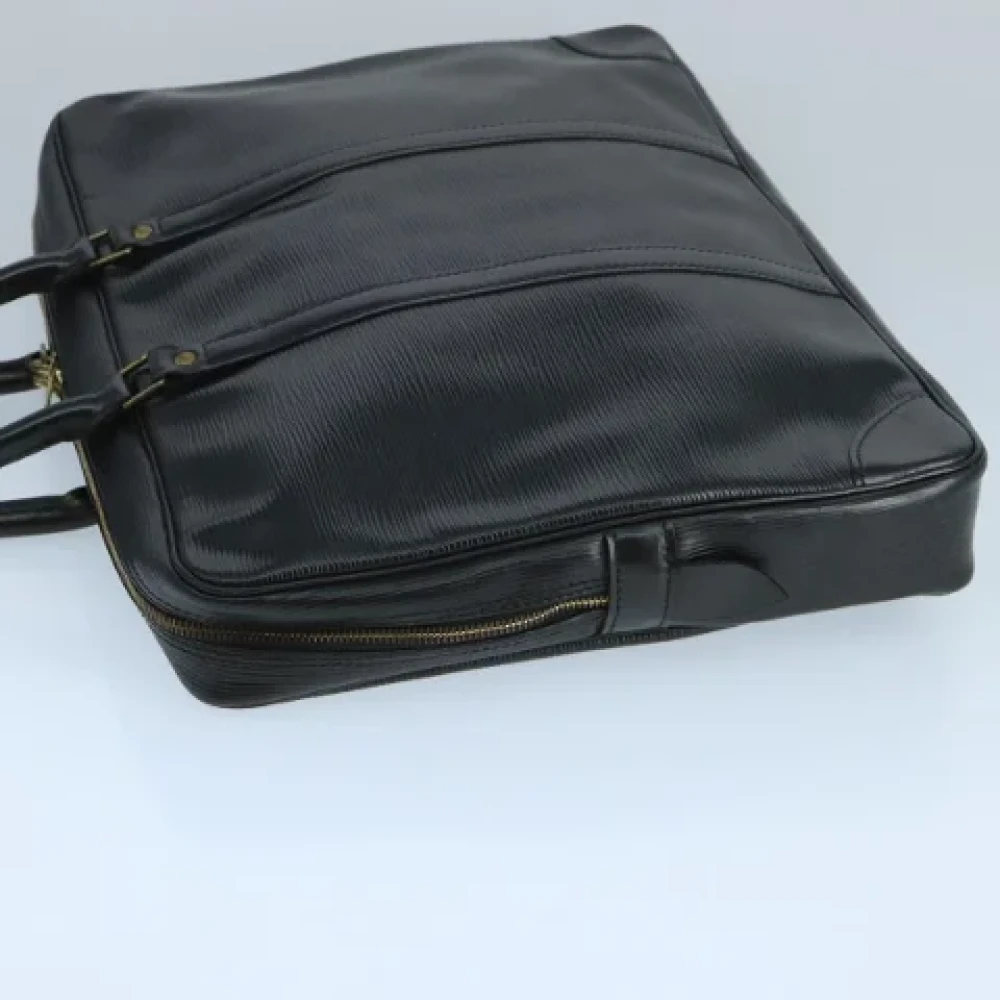 Louis Vuitton Vintage Pre-owned Leather briefcases Black Dames