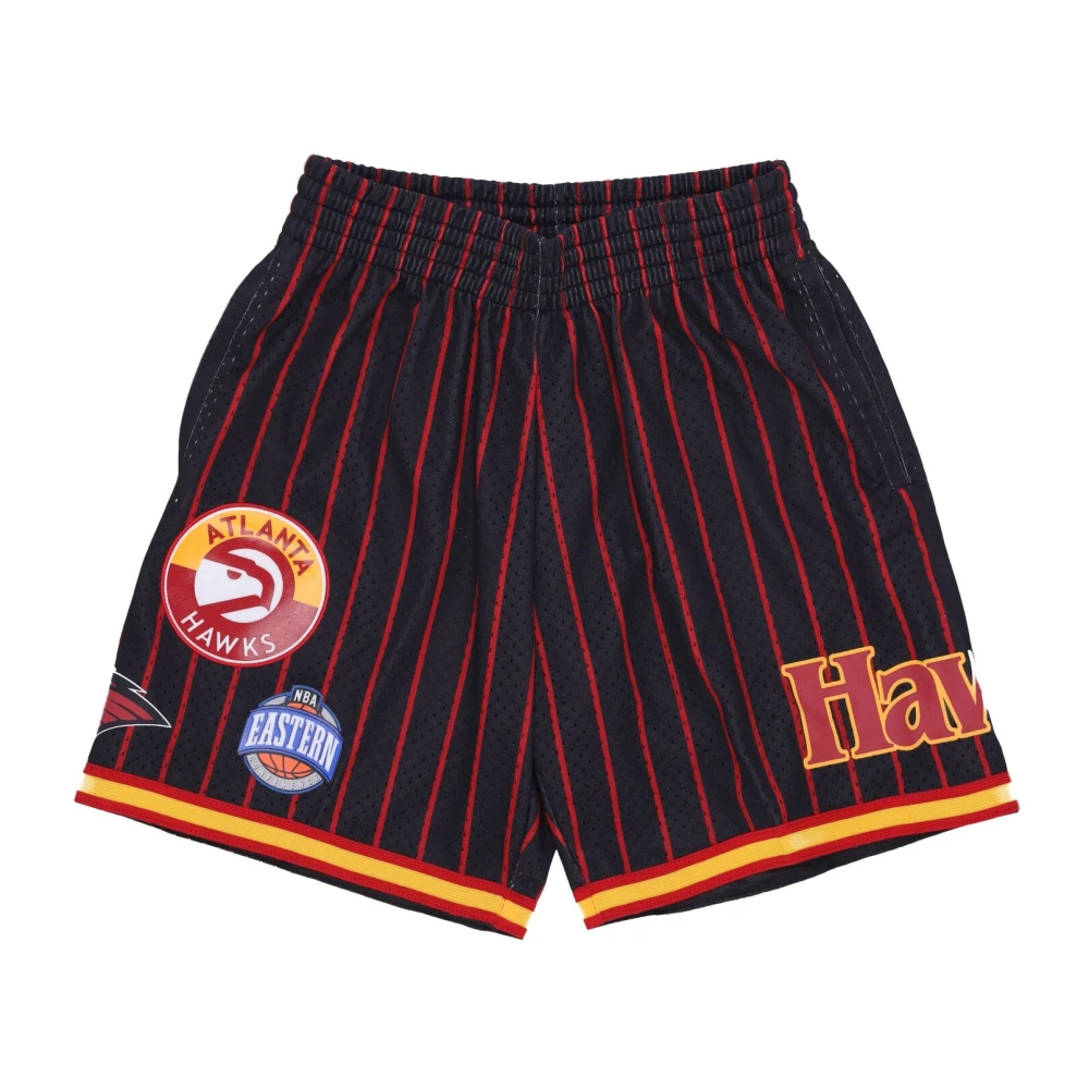 Mitchell & Ness Atlanta Hawks Basketbalshorts Zwart Rood Black Heren