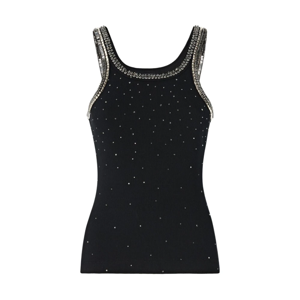 Pinko Top Coriandoli Tops Mujer Negro S