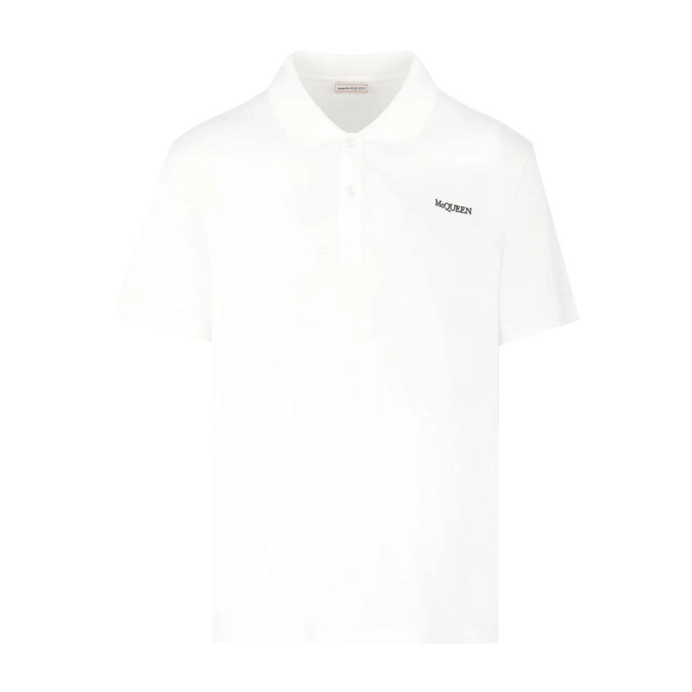 Alexander mcqueen Piquet Polo Shirt in Wit White Heren