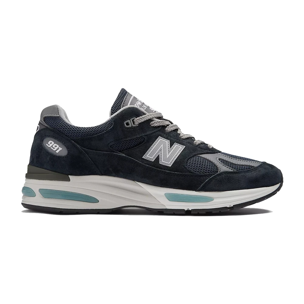 New Balance Men's Blue Sneakers, 7 1/2 Uk, Made In Uk 991V2