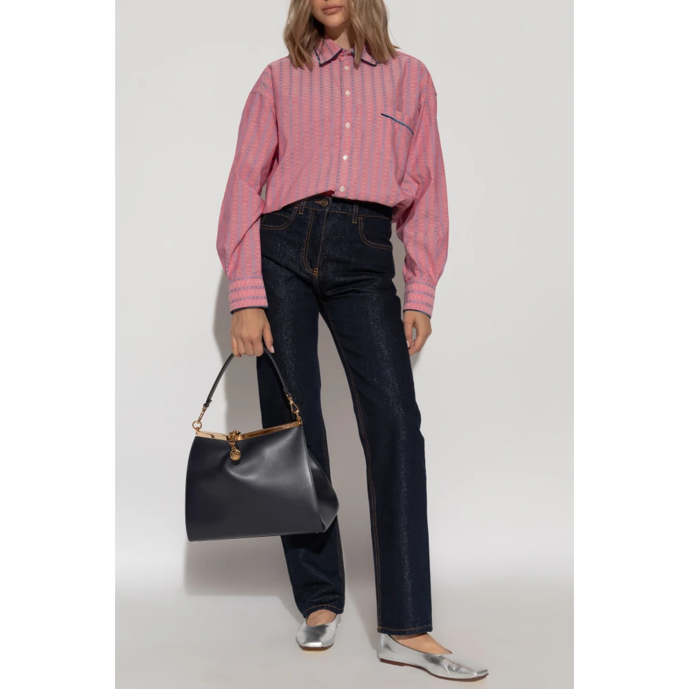 ETRO Gestreept overhemd Pink Dames