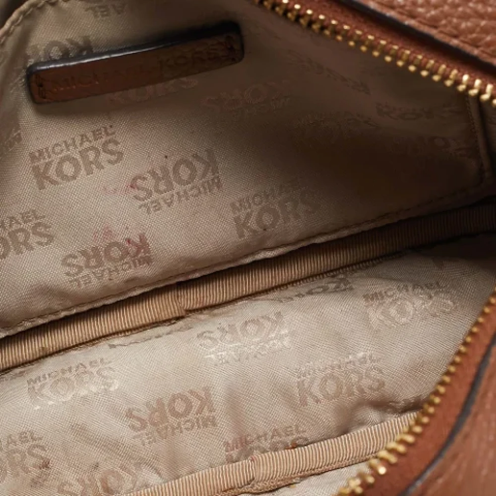 Michael Kors Pre-owned Leather crossbody-bags Brown Dames
