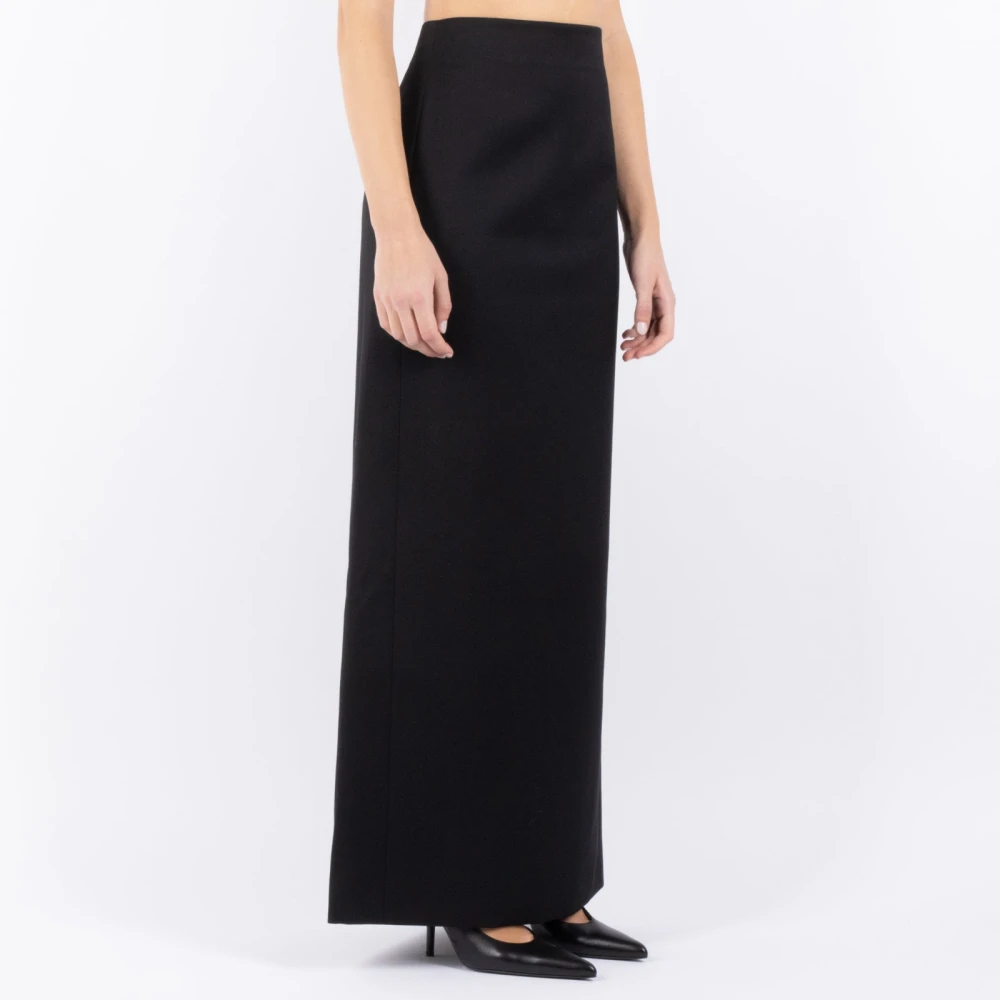 Wardrobe.nyc Zwarte Wollen Rok W2071Pc Black Dames
