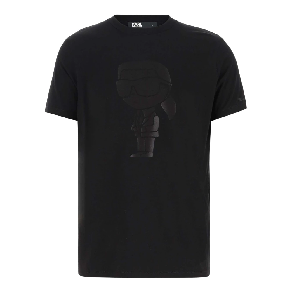 Karl Lagerfeld Zwart Logo T-Shirt Black Heren