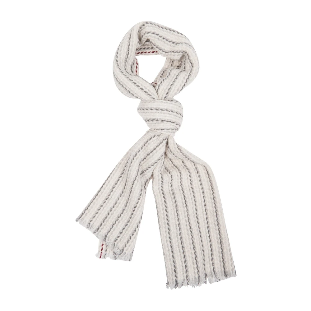 Eleventy Men's Beige Winter Scarves, One Size, Scarf 45X190