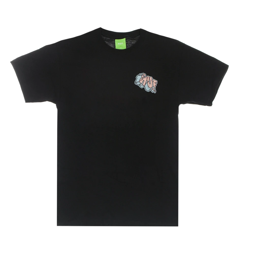 HUF Zwarte Triple Triangle Tee Heren T-shirt Black Heren