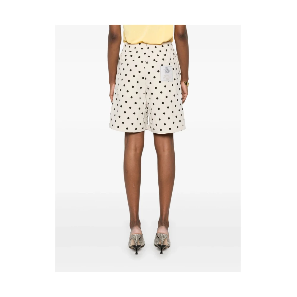 Jacquemus Beige Elastische Taille Shorts Beige Dames