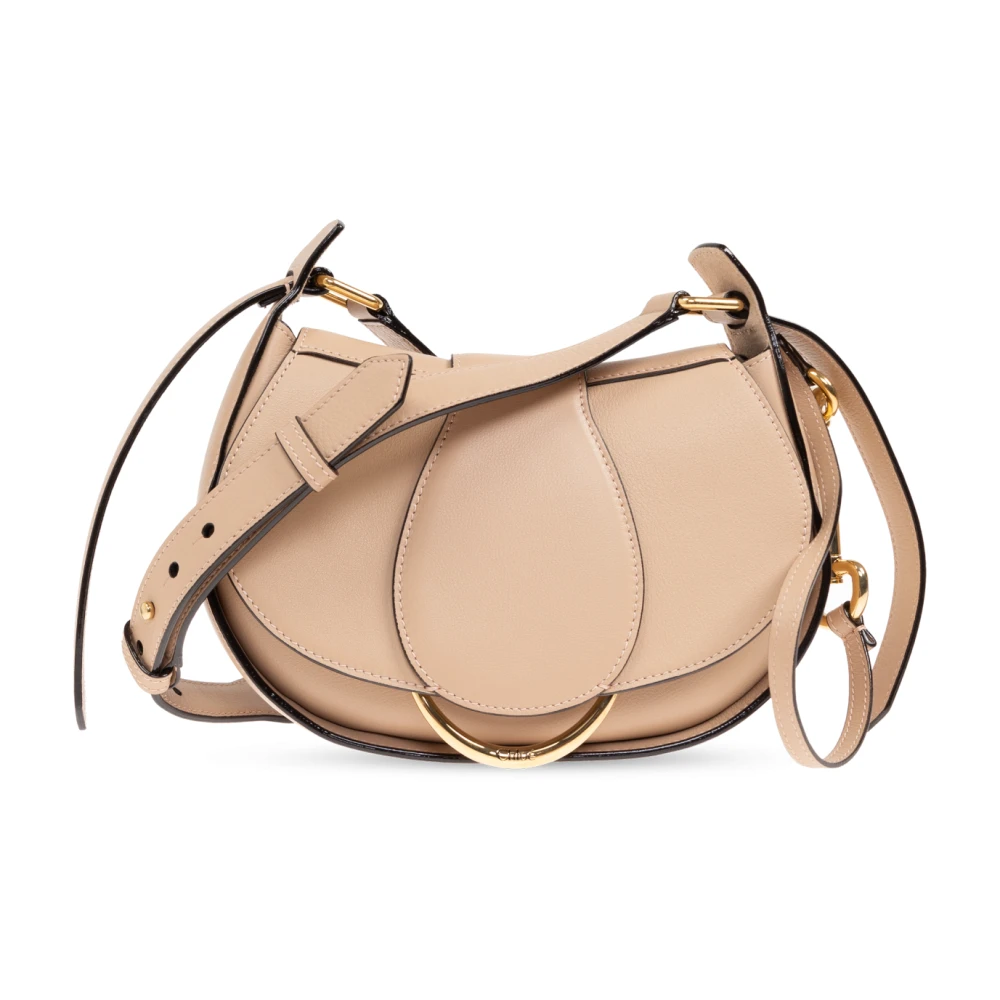 Chloé Schoudertas Ride Klein Beige Dames