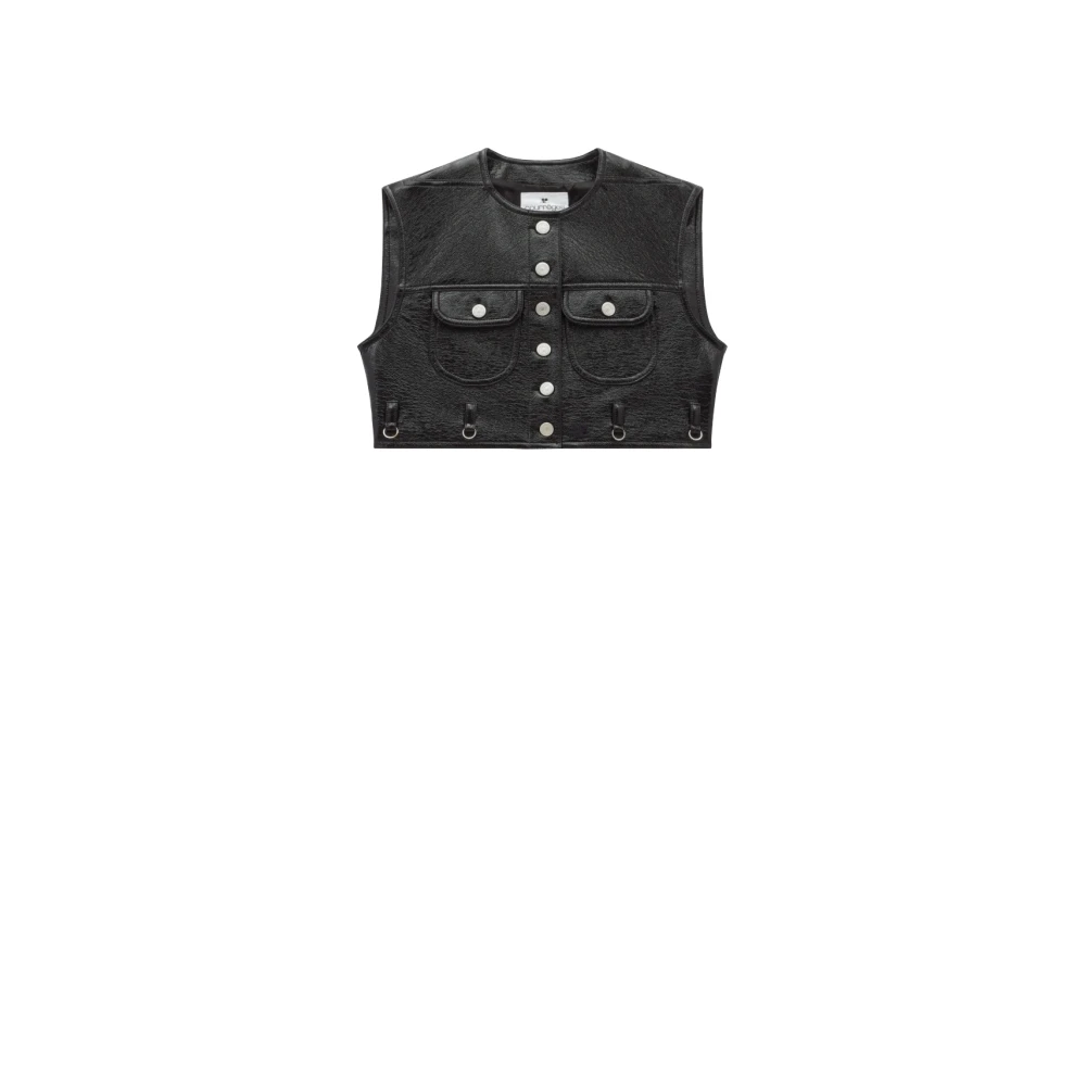 Courrèges Vests Black Dames
