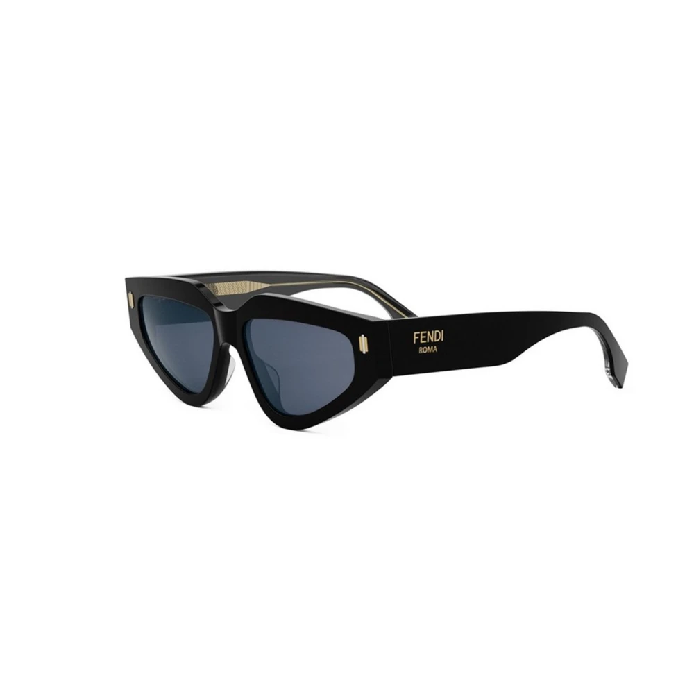 Fendi Unisex Black Sunglasses, 54 Mm, Authentic Roma Glasses With Premium Quality