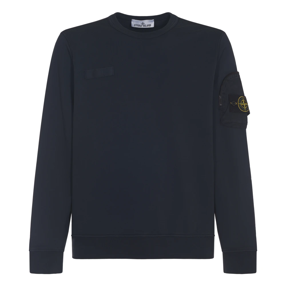 Stone Island Blauwe Sweaters voor Mannen Blue Heren