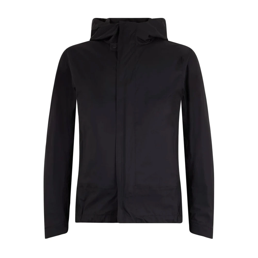 Herno Men's Black Lightweight Hooded Jacket