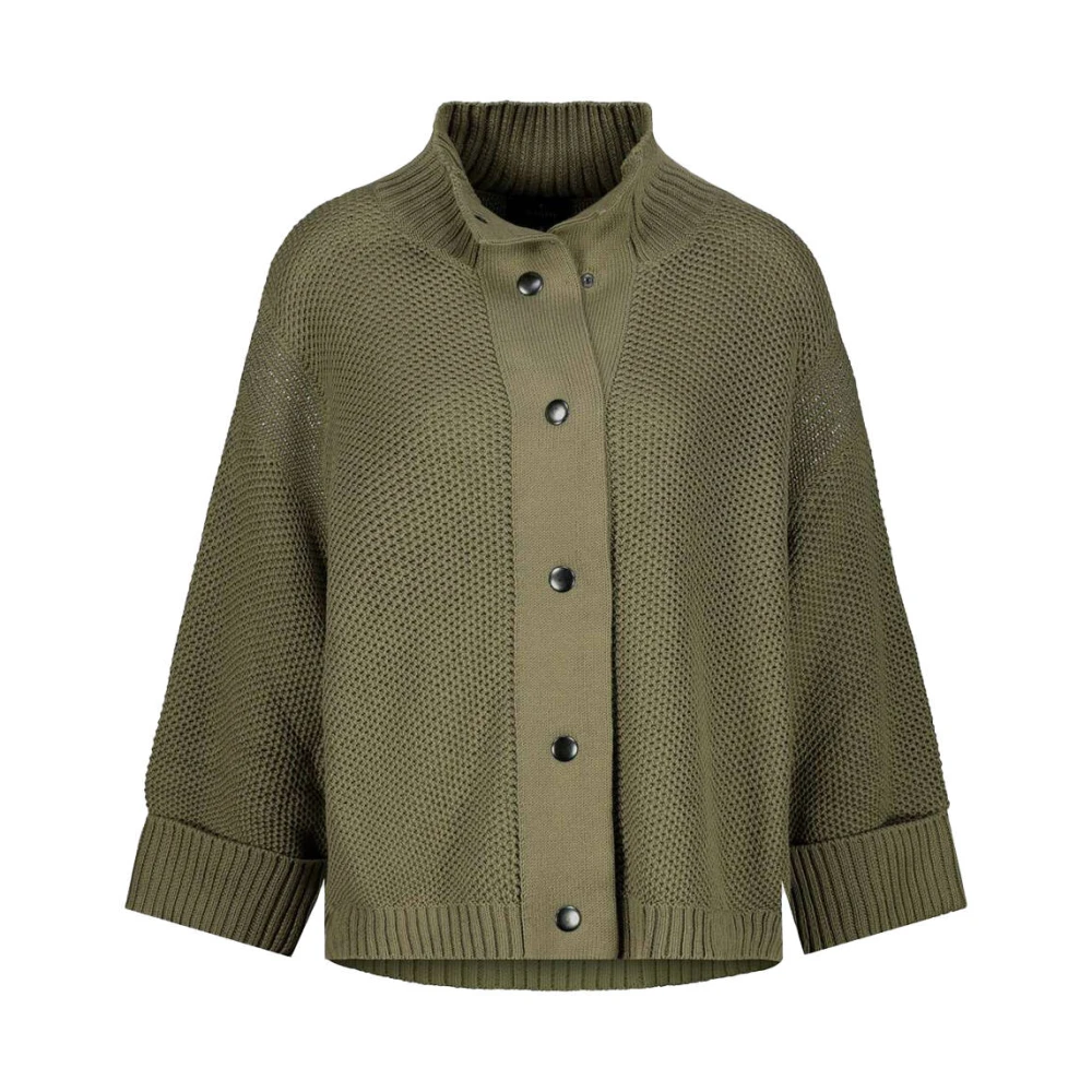 Monari Gebreid Vest 807921 Green Dames