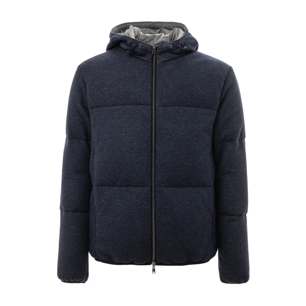 Herno Omkeerbare bomberjas met capuchon Blue Heren