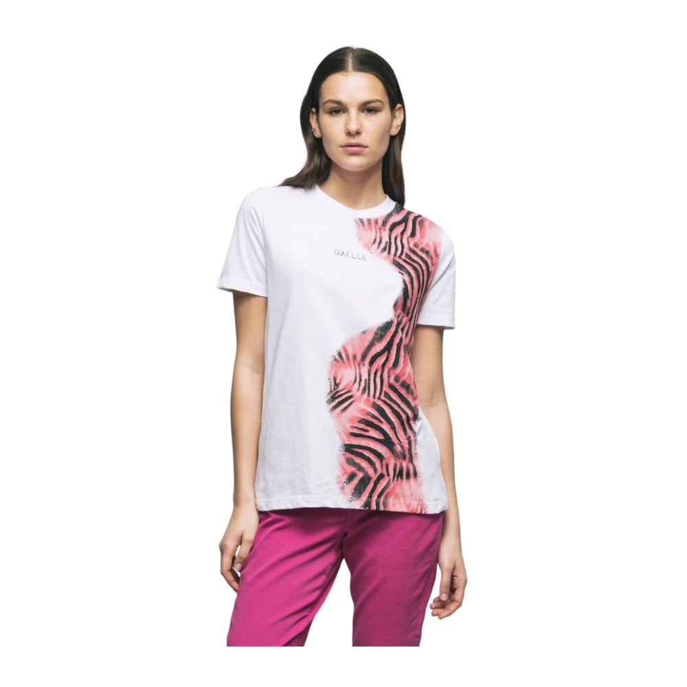 Gaëlle Paris Korte Mouw T-shirt White Dames