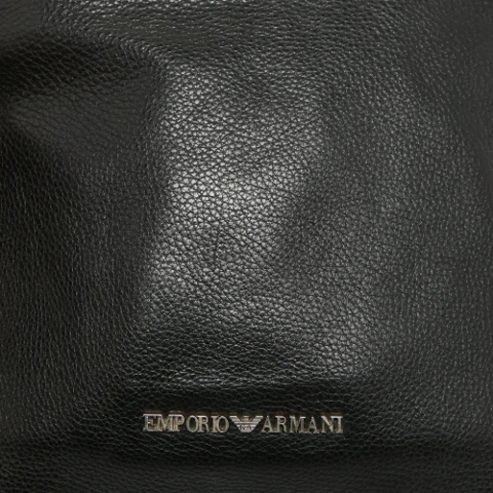 Armani Pre-owned Leather shoulder-bags Black Dames