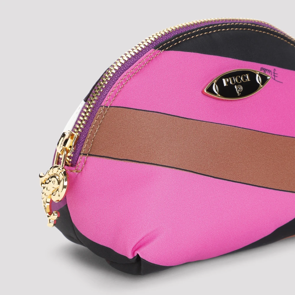 EMILIO PUCCI Roze & Paarse Clutch Tas Multicolor Dames