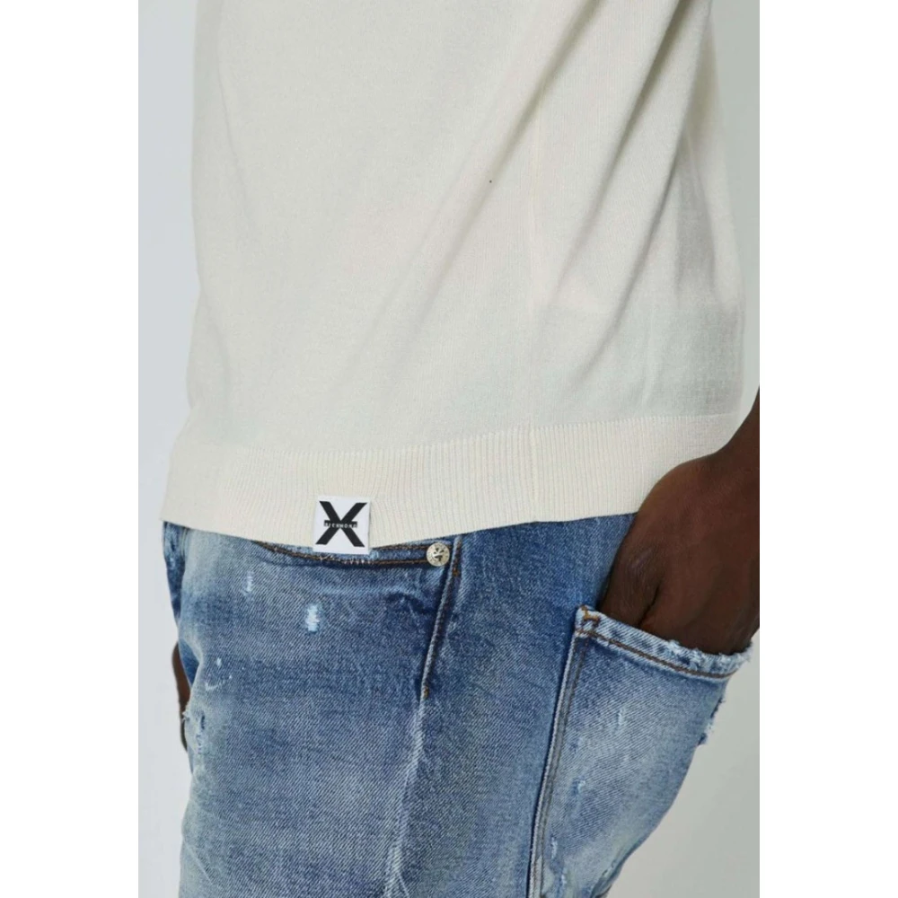 John Richmond Heren Sweater T-Shirt Beige Heren