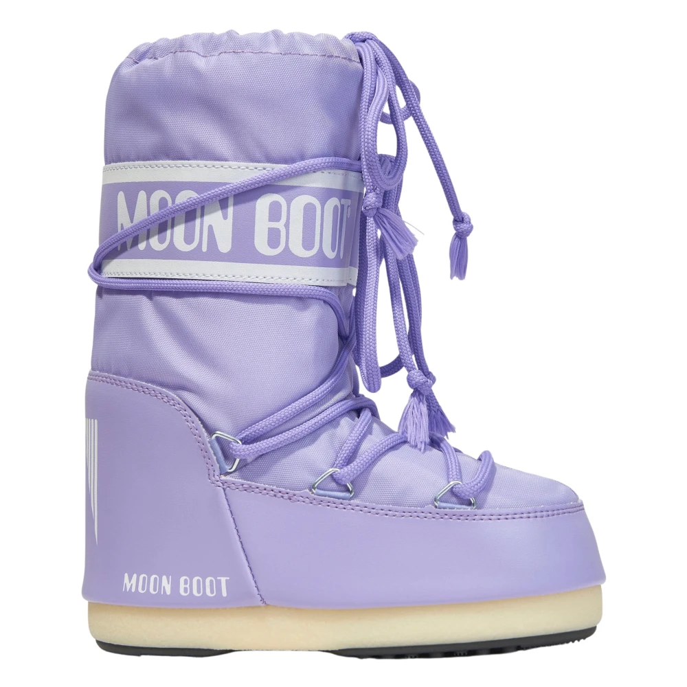 Moon Boot Unisex Kids Purple Lilac Nylon Snow Boots - Kids Boots - 39 Eu - Kids