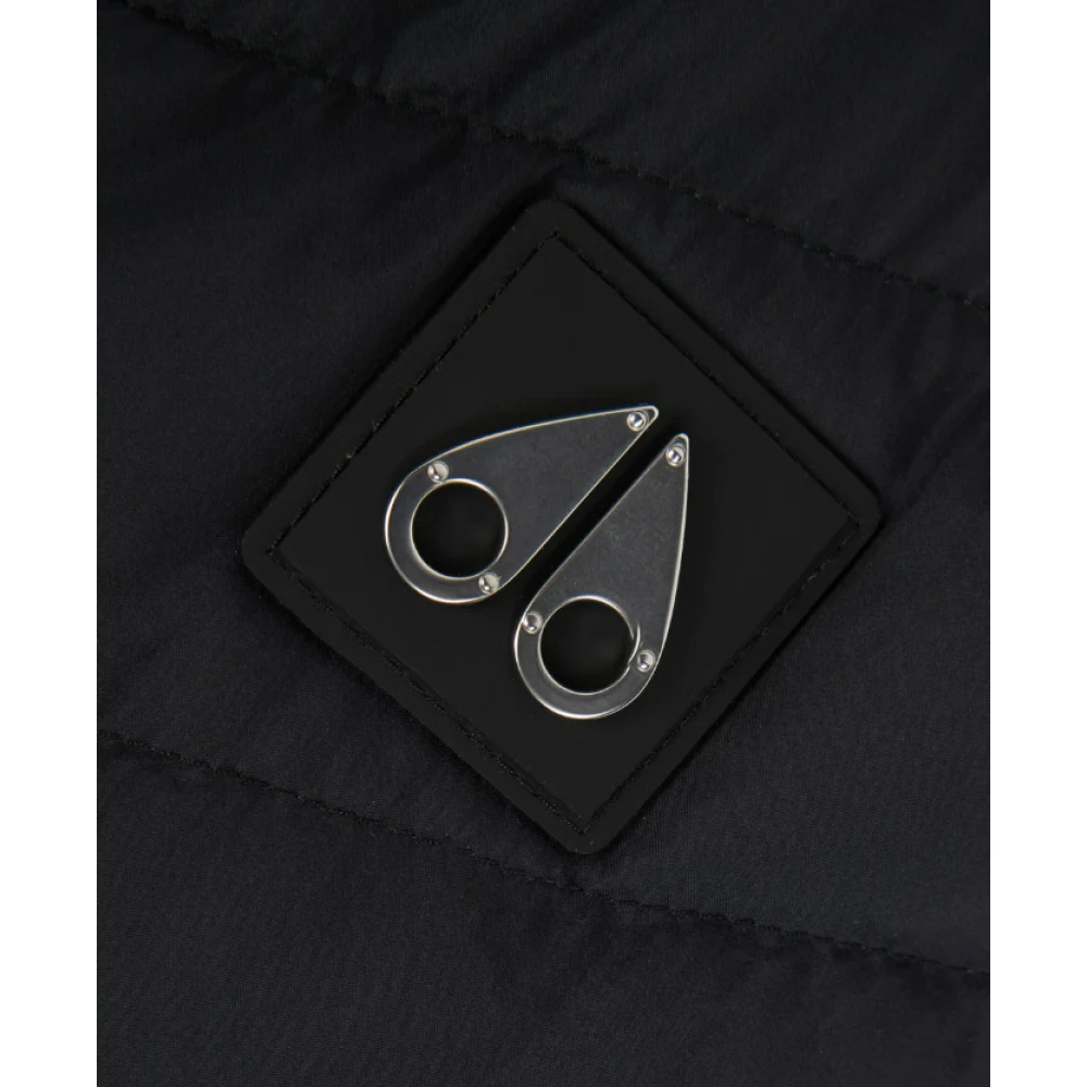 Moose Knuckles Zwarte Air Down Vest Jas Black Dames