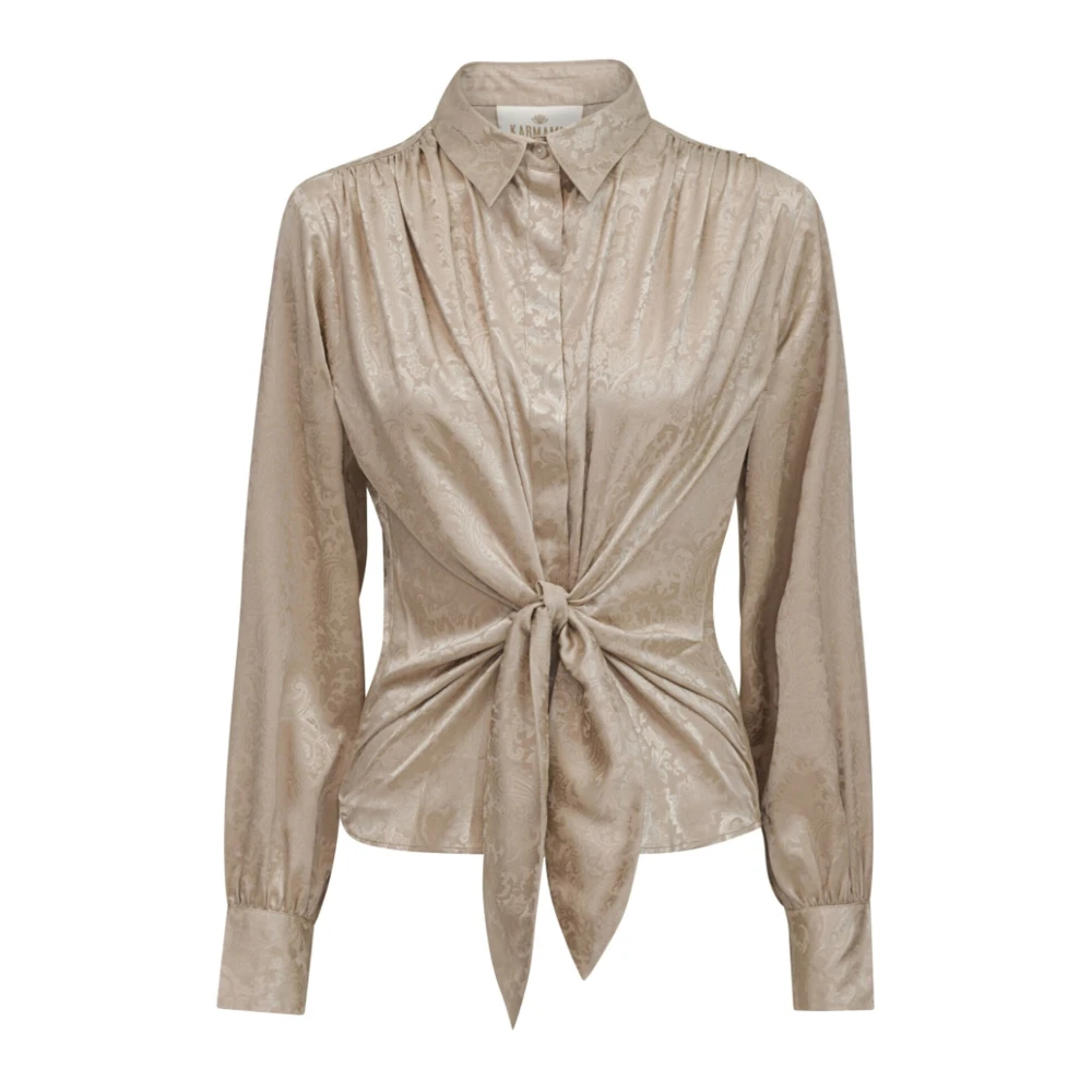 Karmamia Women's Beige Stylish Trousers - Shirts - L - Blouses & Shirts