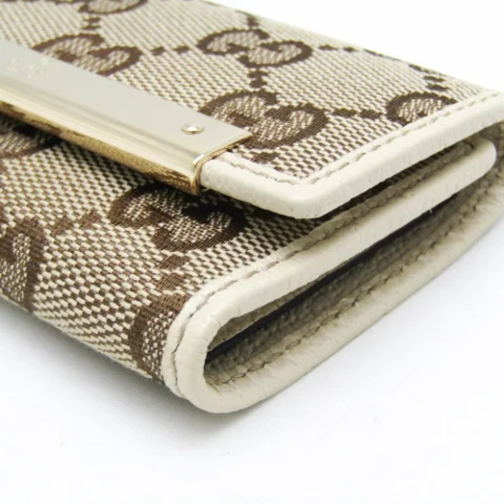 Gucci Vintage Pre-owned Fabric key-holders Beige Dames