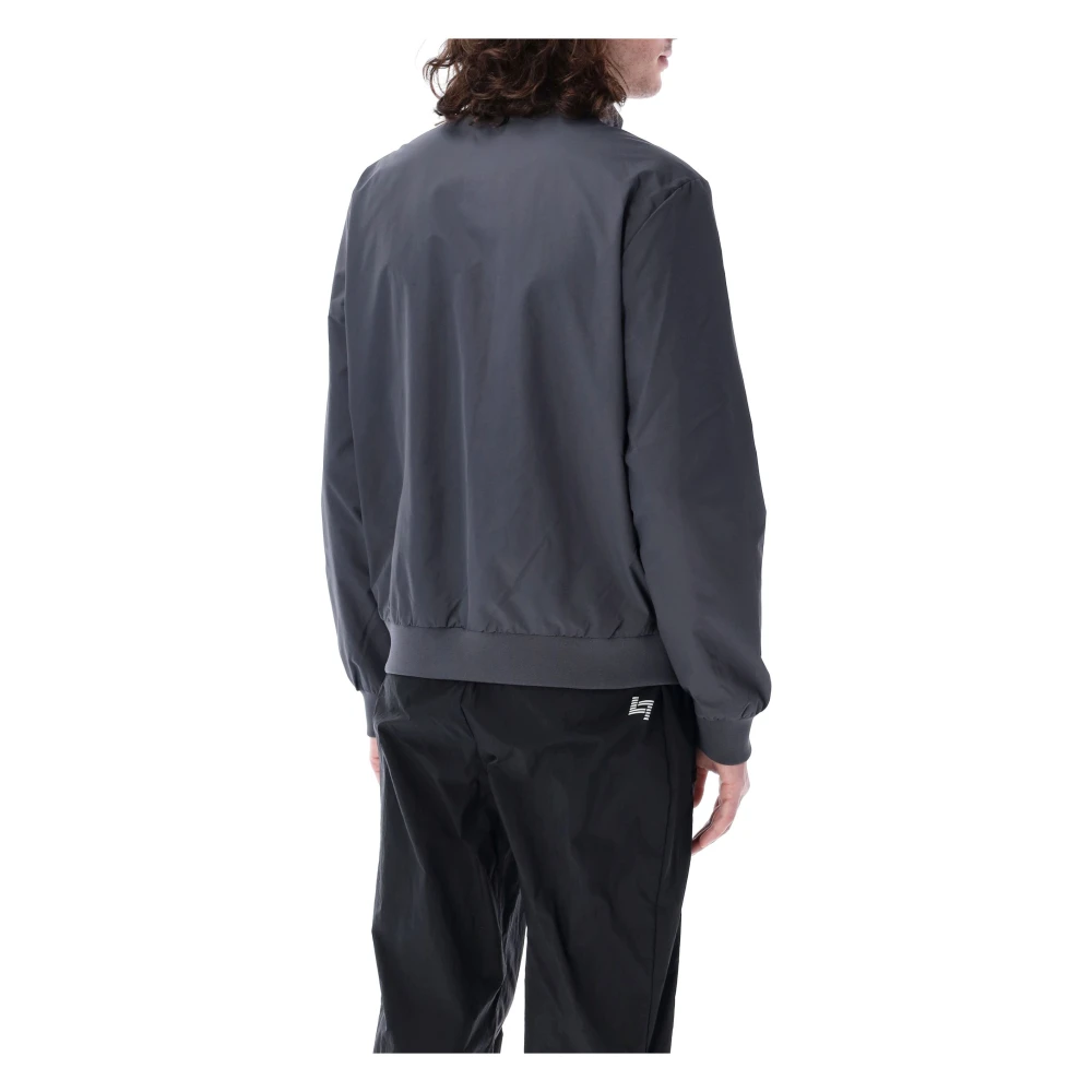 Emporio Armani EA7 Core Identity Nylon Zip-Up Sweatshirt Gray Heren