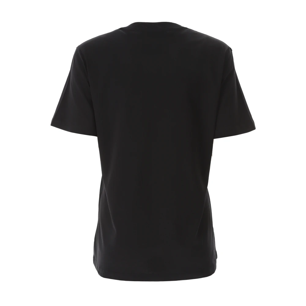 Moschino Biologisch Katoen Liefde Vertrouwen T-Shirt Black Dames