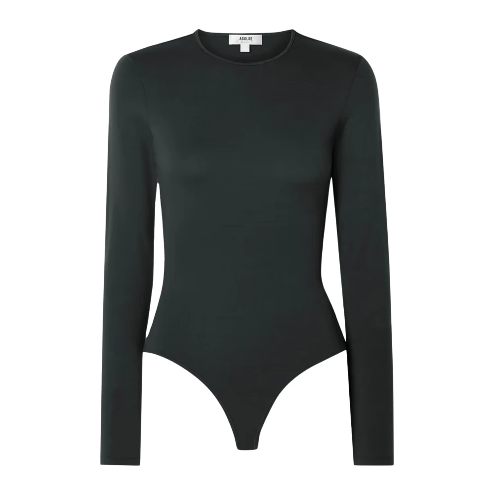 Agolde Lange mouw bodysuit Gray Dames