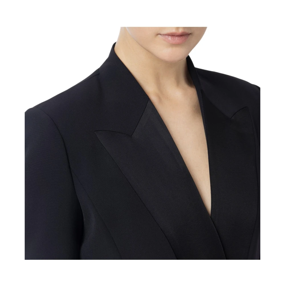 Elisabetta Franchi Stijlvolle Jas voor Vrouwen Black Dames