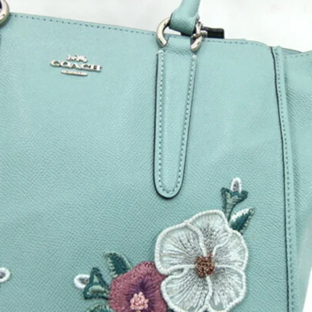 Coach Pre-owned Leather handbags Blue Dames