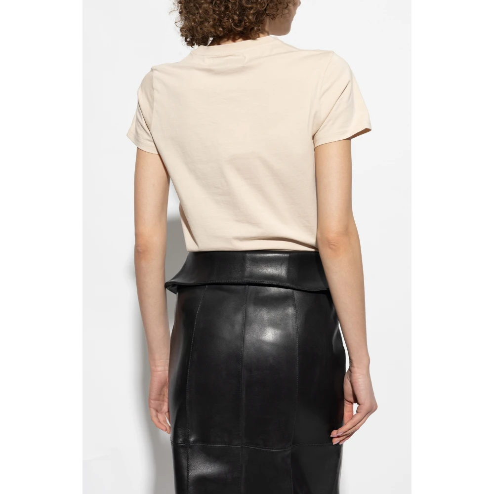 Vivienne Westwood T-shirt met logo Beige Dames