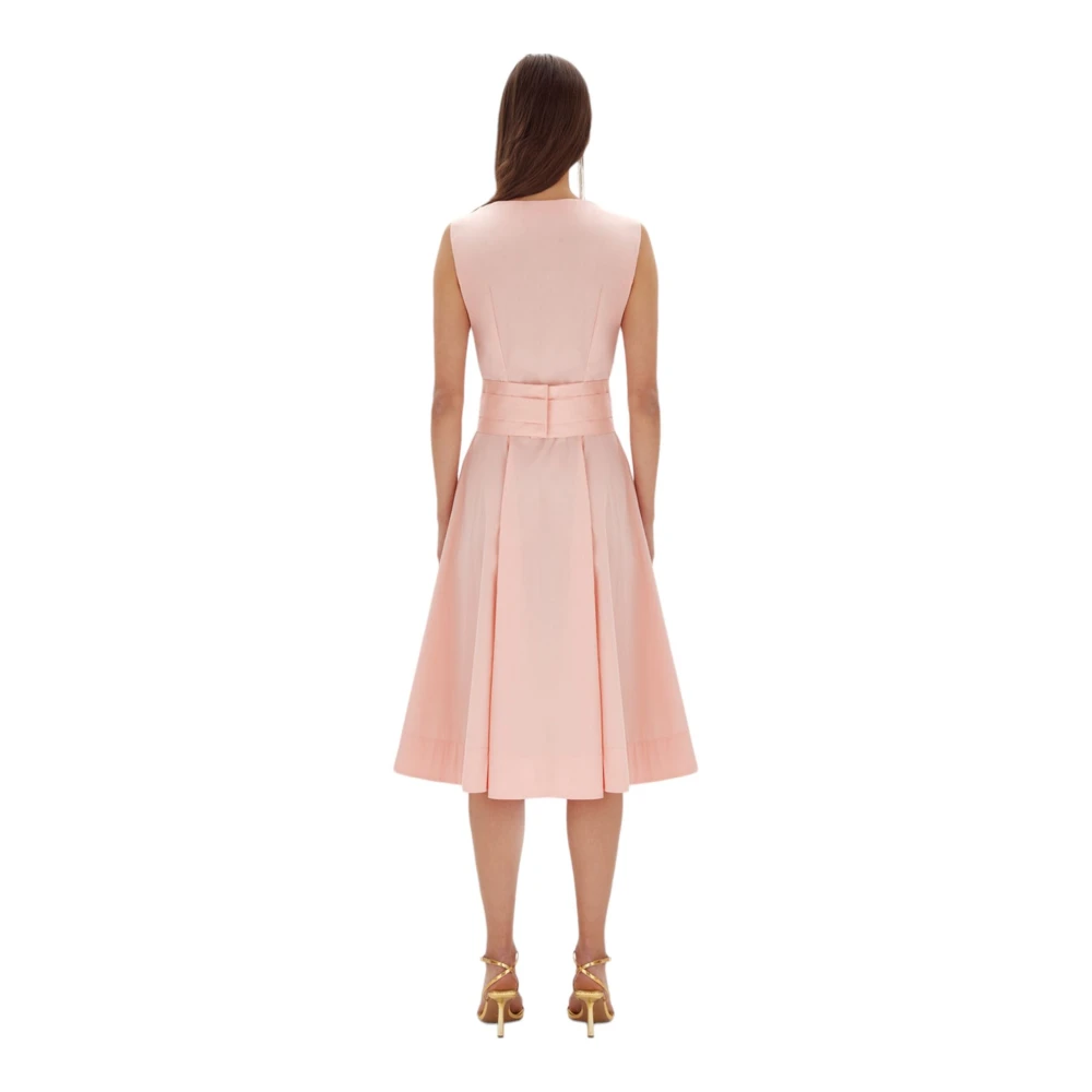 Blugirl Elegante Midi Jurk Pink Dames