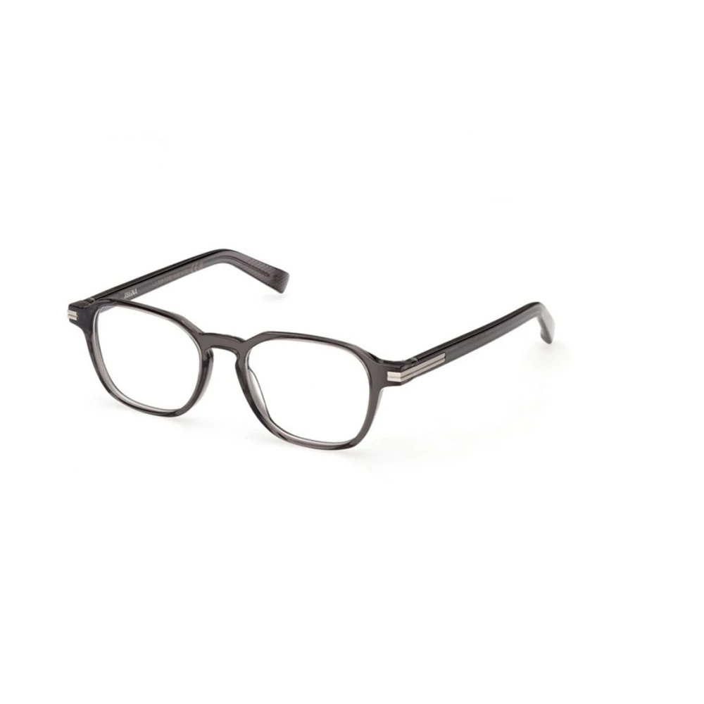 Zegna Gray Glasses, Male, 53 Mm, Ez5332 Optical Frame