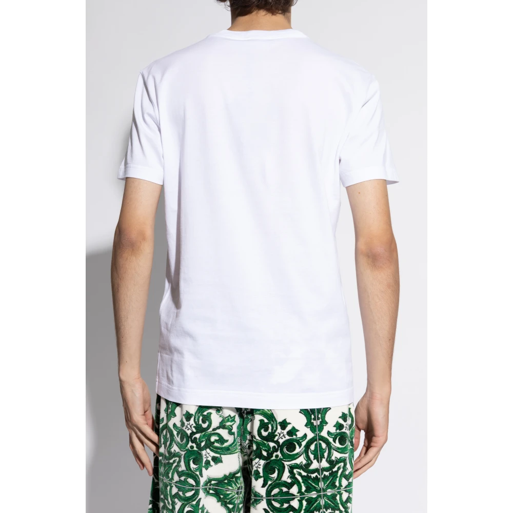 Dolce & Gabbana T-shirt met print White Heren