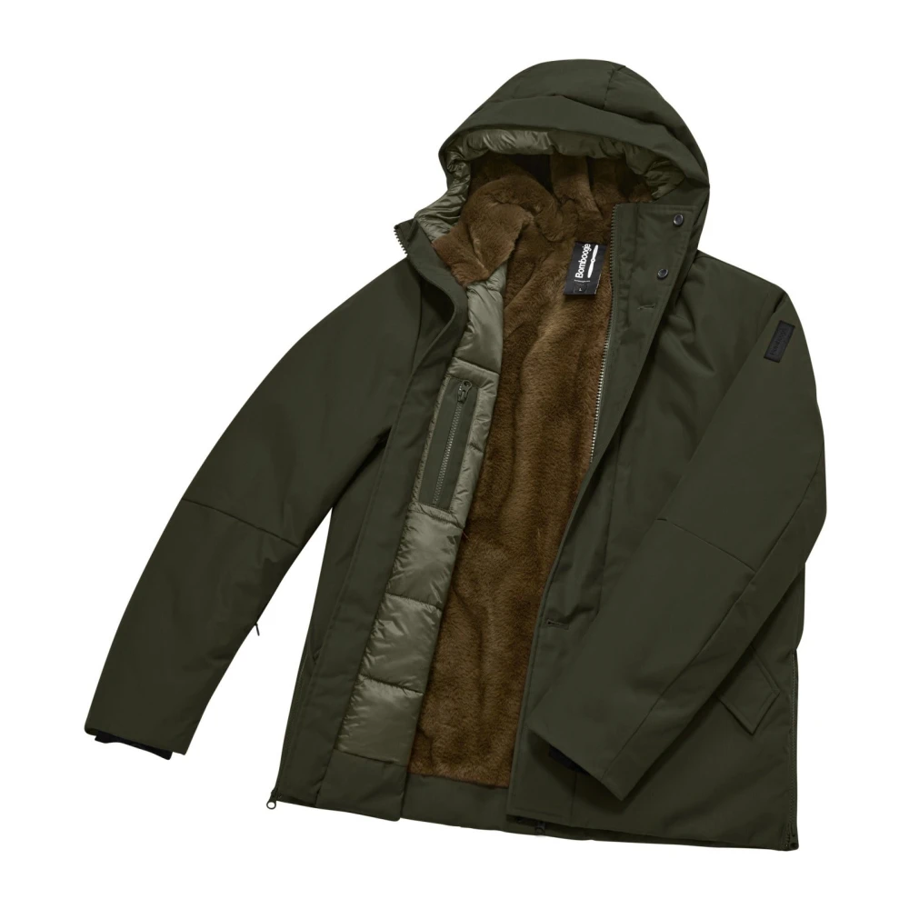 BomBoogie Seattle Parka met Eco-Fur Voering Green Heren