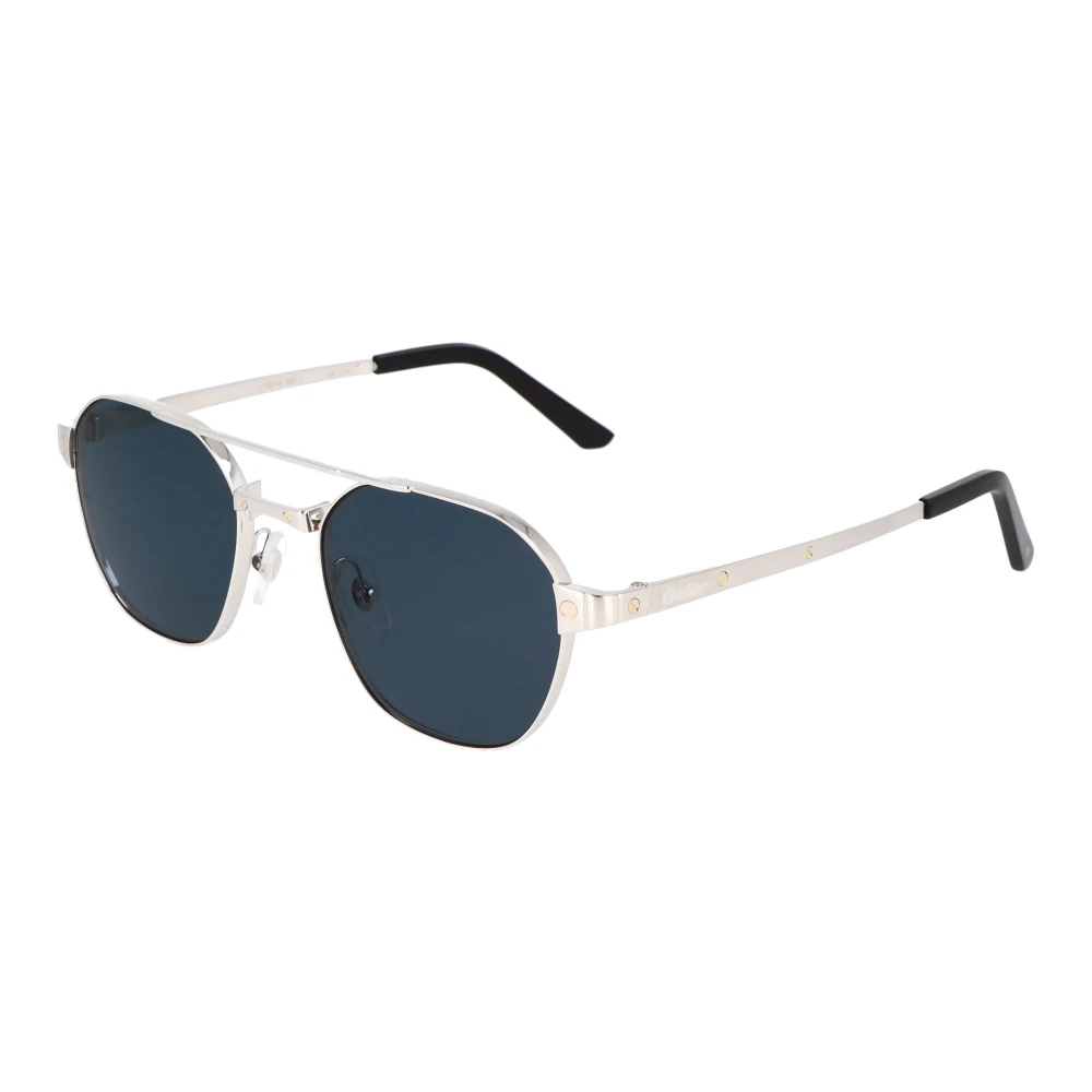 Cartier Unisex Gray Sunglasses, 52 Mm, Ct0571s Sunglasses