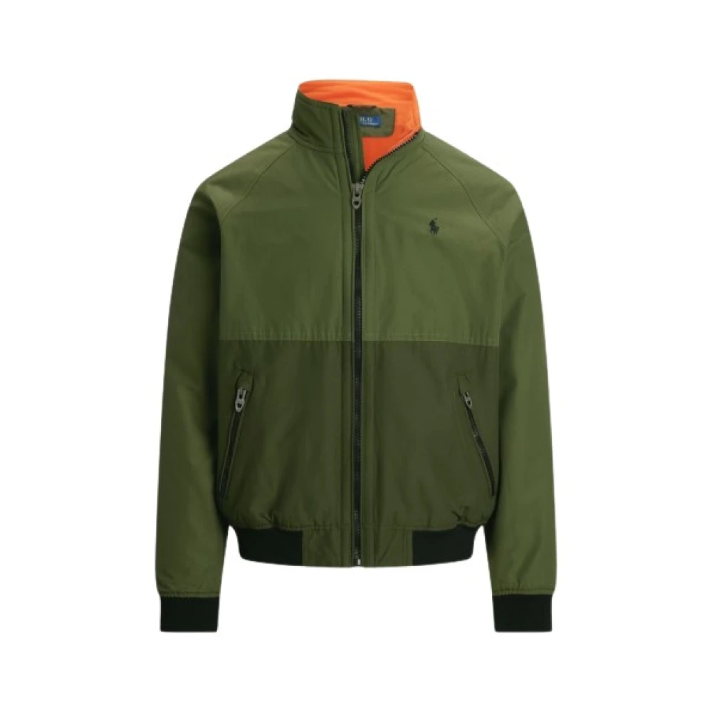 Polo Ralph Lauren Kleur-blok Fleece-gevoerde Jas Green Heren