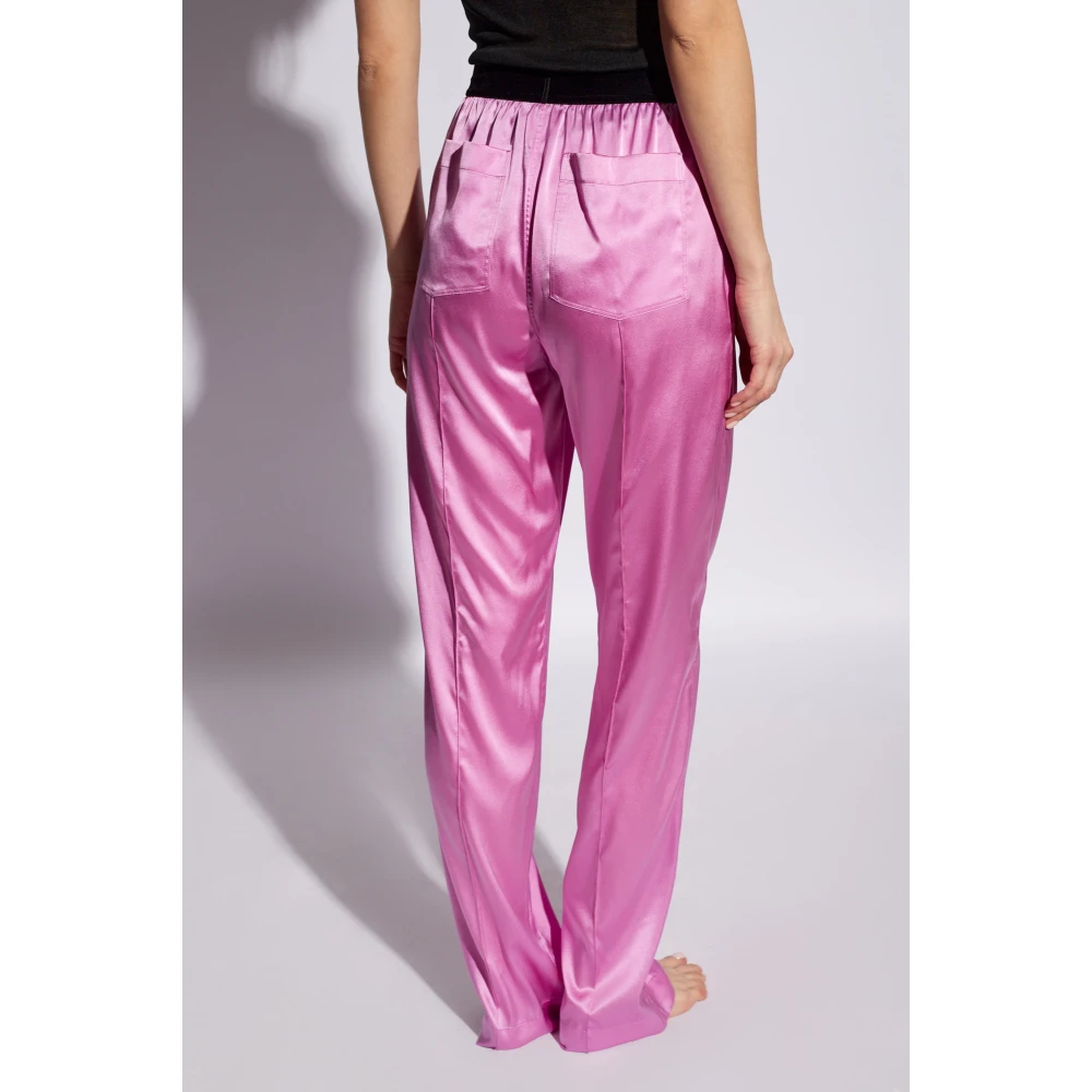 Tom Ford Zijden pyjamabroek Pink Dames