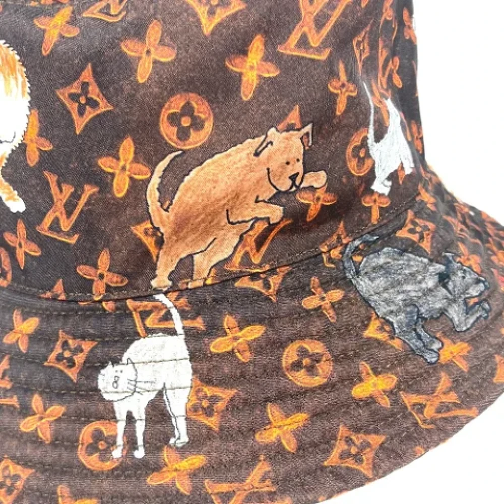 Louis Vuitton Vintage Pre-owned Fabric hats Brown Dames