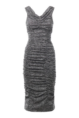 multicolour-draped-dress-with-zip-closure
