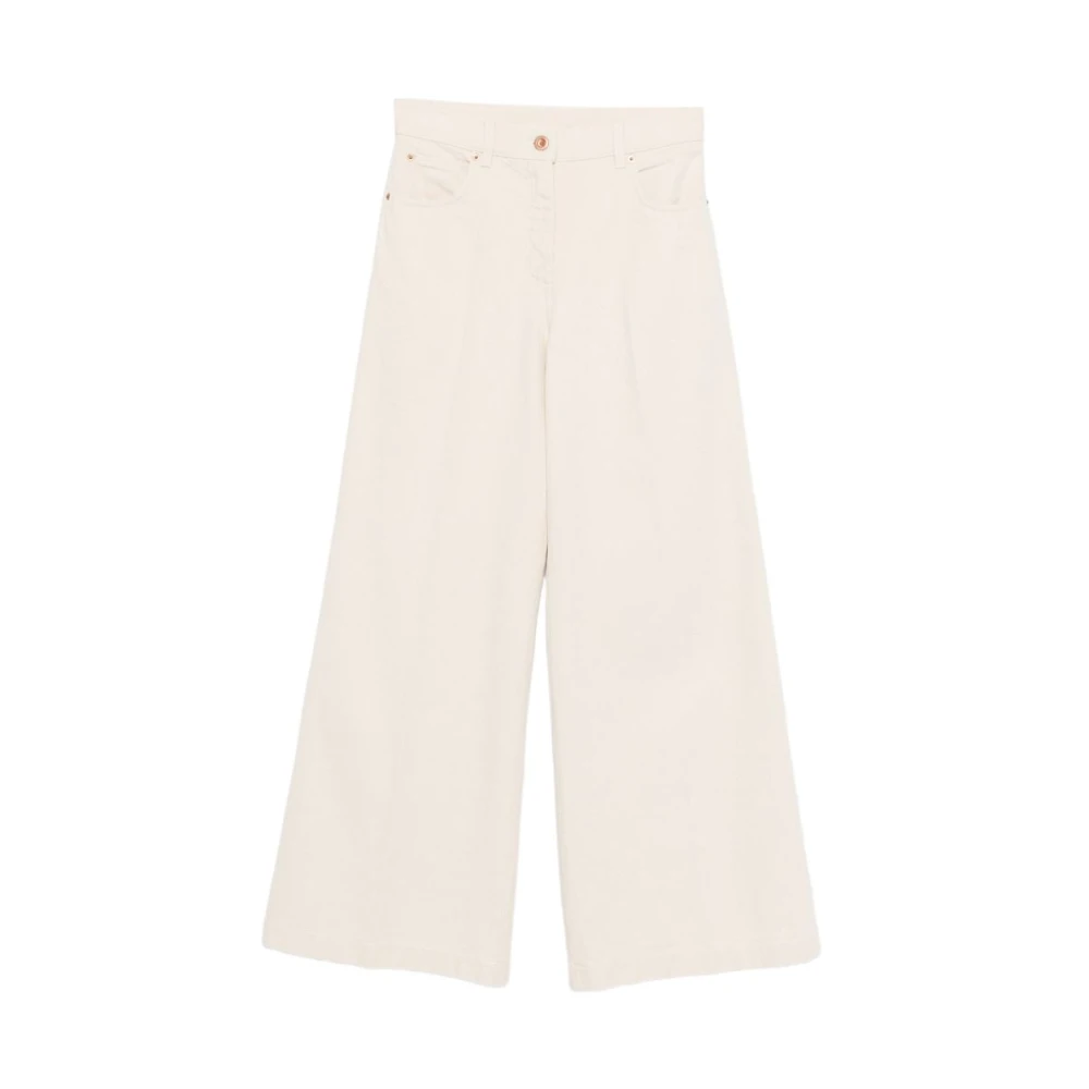 Aspesi Donna Beige - Pantaloni A Gamba Larga - Trousers - W26
