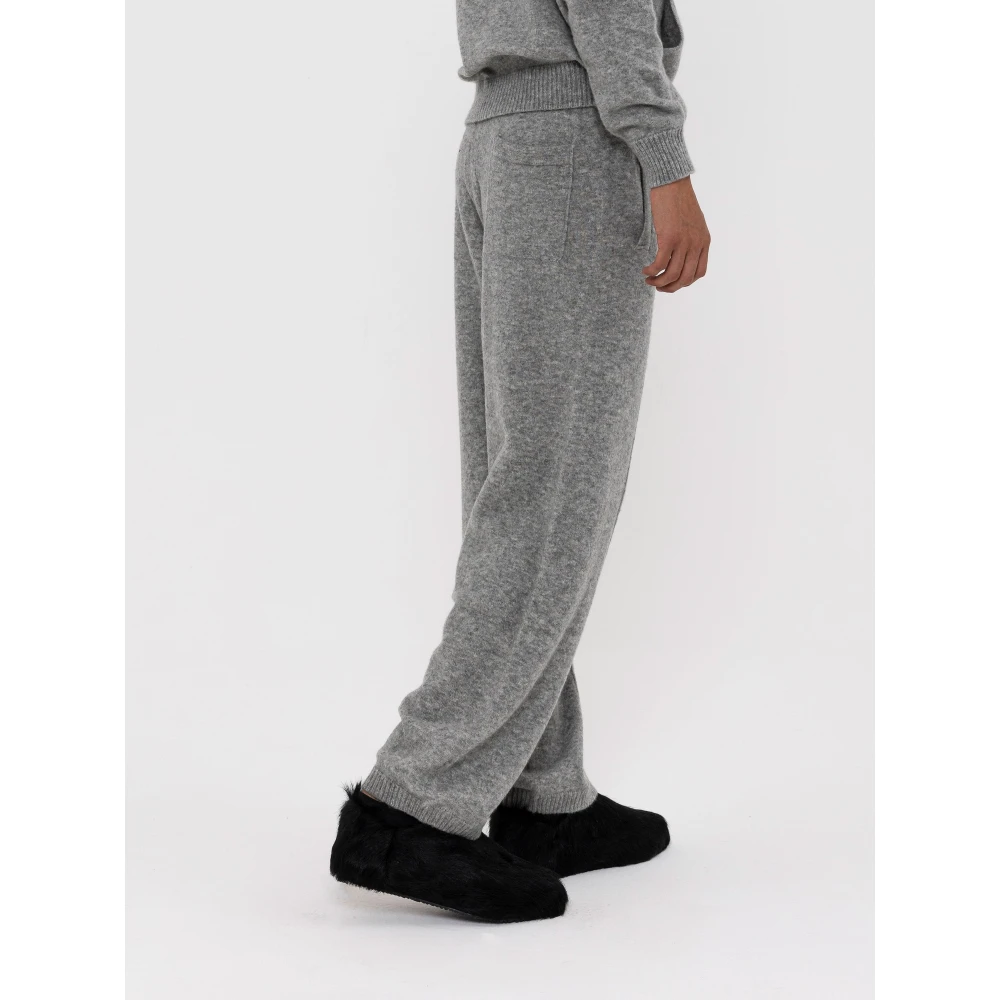 Laneus Kasjmier en Zijde Jumpsuit Stijl Broek Gray Heren