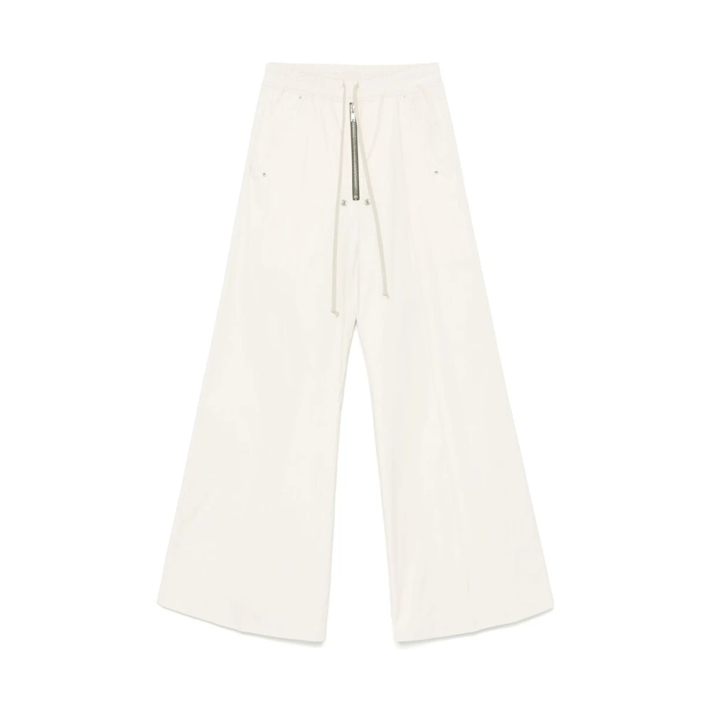 Rick Owens Beige Elastische Broek met Koordtaille Beige Heren