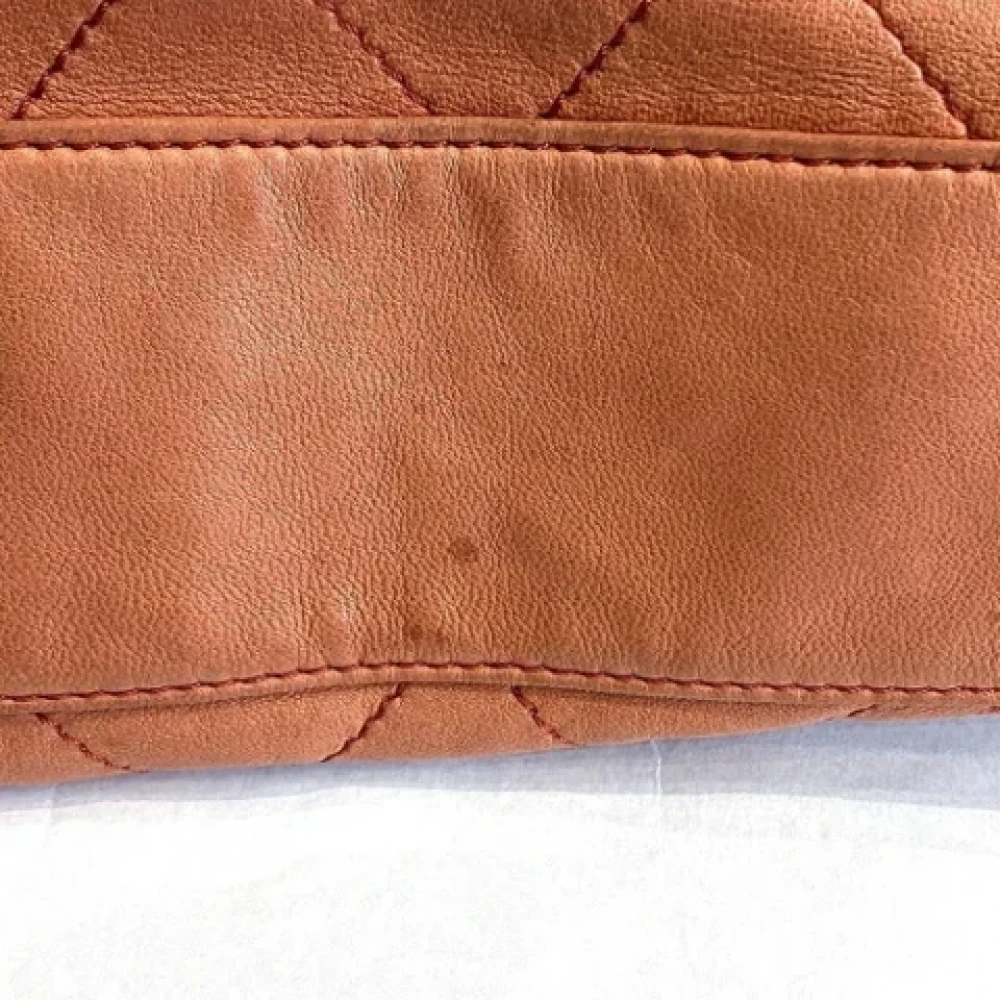 Chanel Vintage Pre-owned Leather chanel-bags Orange Dames